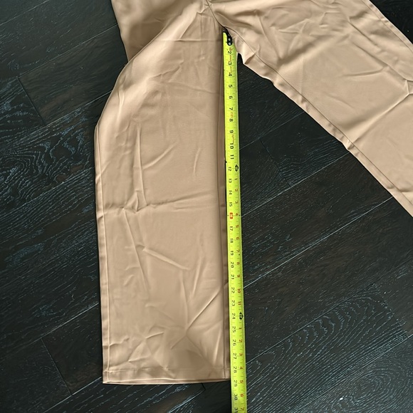 New Camel Colored High Waist Side Zip Wide Leg Pant sz 8/10 SHEIN sz L - Picture 5 of 9